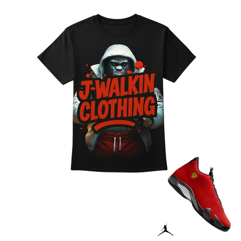 Black and Red Kids Short Sleeve Tee